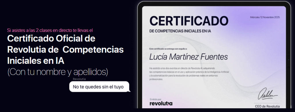 imagen revolutia certificado