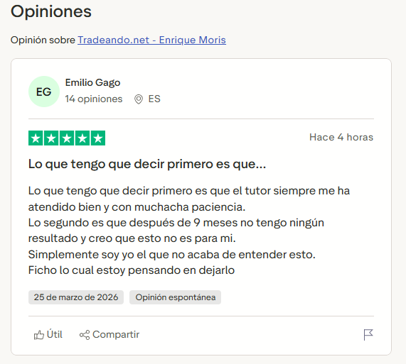 opinión alumno