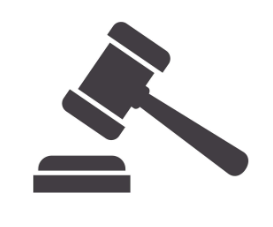 ilustraciión icono mazo juez