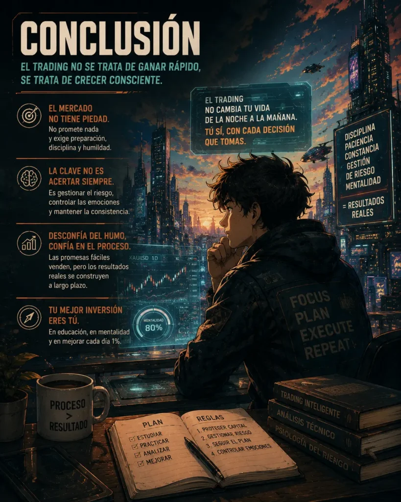 comic imagen chico sacando conclusiones sobre las formaciones de trading