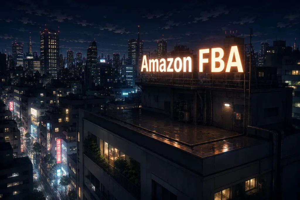 cartel de neón de Amazon FBA