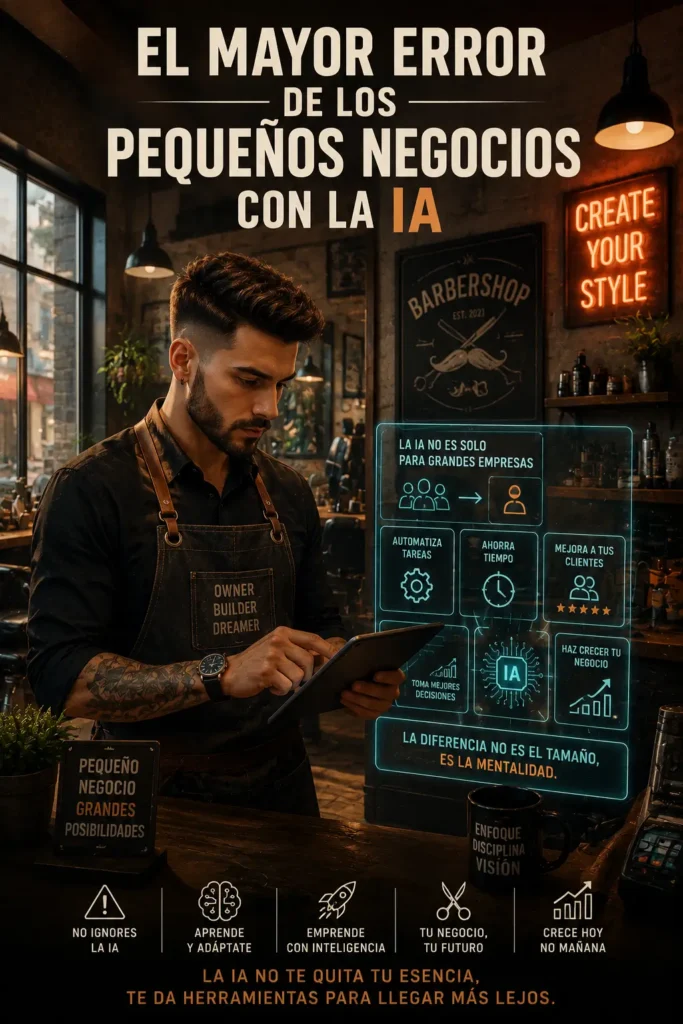 Introducción → El barbero preocupado por su negocio.